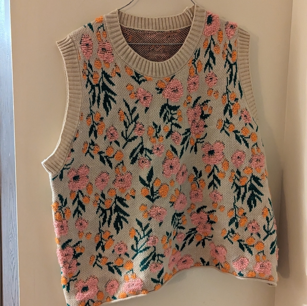 Cottagecore floral vest